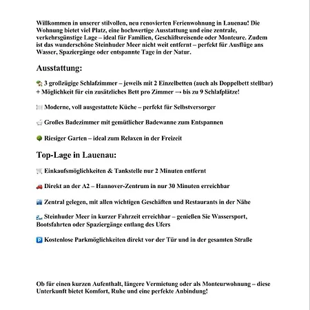 Komfortable Monteuerzimmer Apartamento Lauenau